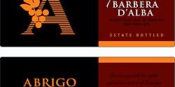 Etichetta del vino Barbera d'Alba Piasusa, Prodotto dalla cantina Abrigo Fratelli
