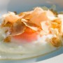 Tegamino di uova, talucco e Tartufo Bianco d'Alba