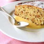 Torta di nocciole con zabaione al Moscato