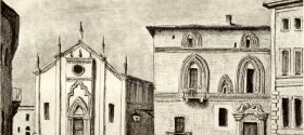 ClementeRovere Clemente Rovere - Alba Piazzetta San Domenico ora Via Calissano (1837)