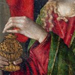 Particolare sulla mano della Maddalena Particolare sulla mano della Maddalena
